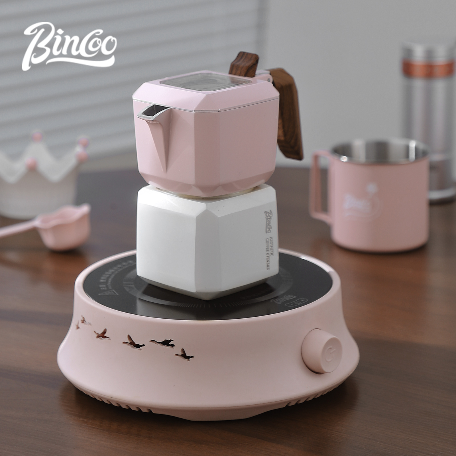 BINCOO Dual Valve Moka Pot Squ - Moka Pot Stove review and price