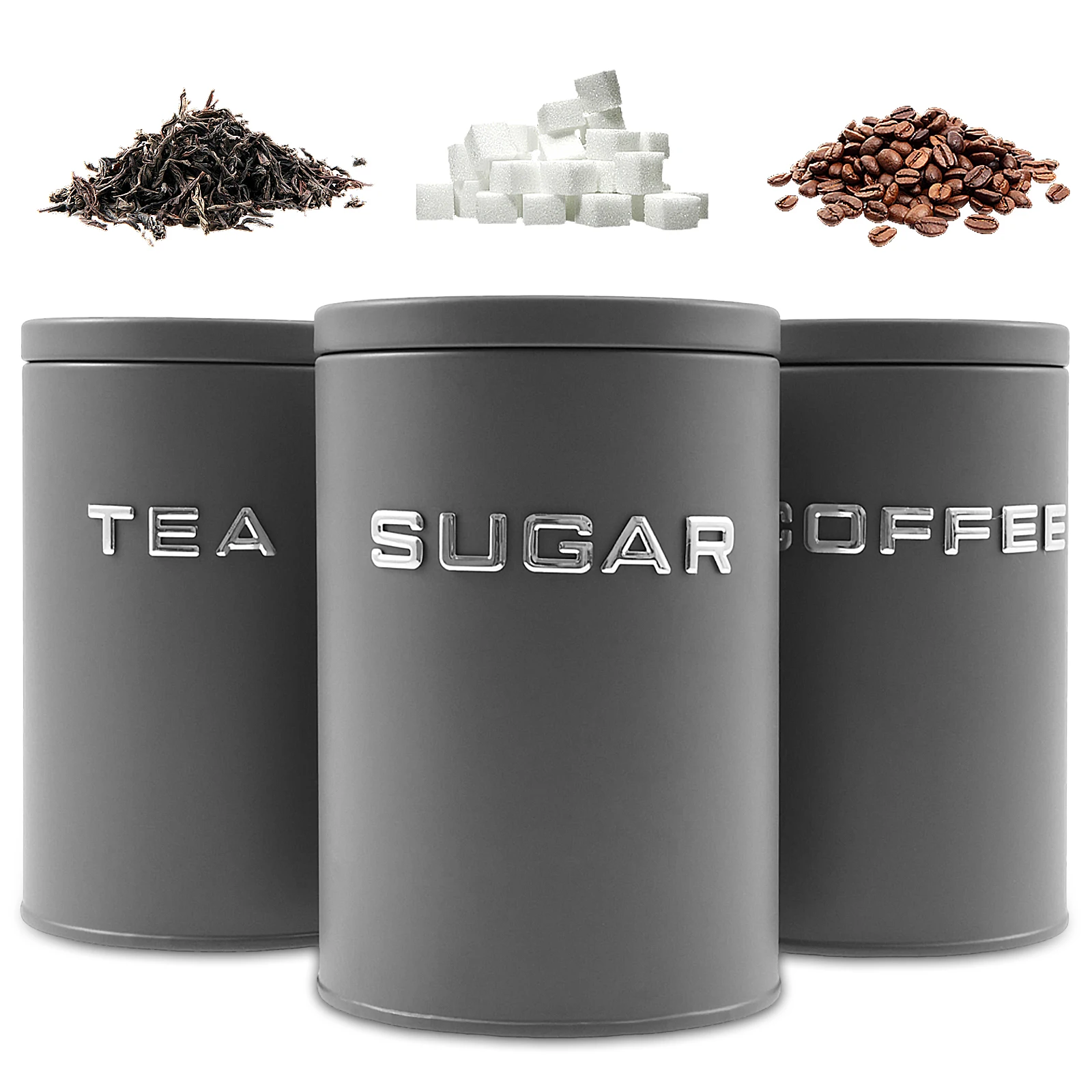 3 Pcs Tea Coffee Sugar Caniste - Coffee Tea Sugar Canister Set review and price