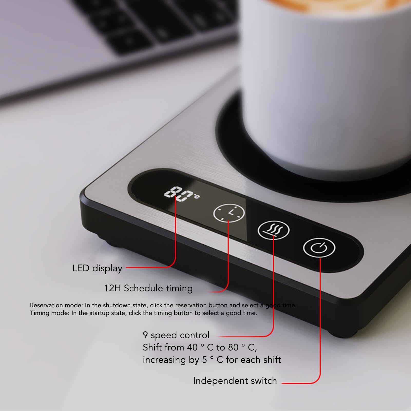 36W Coffee Cup Heater Touch Co - Coffee Tea Chocolate review and price