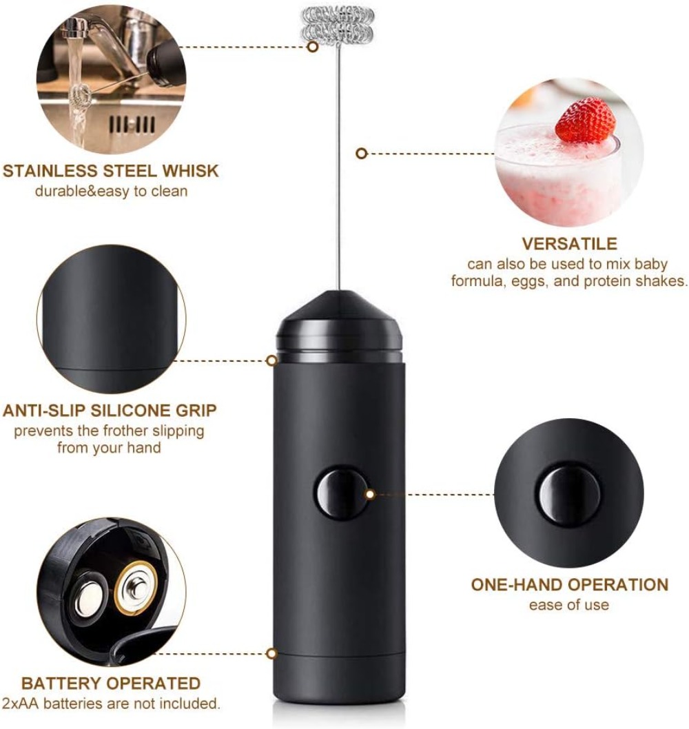 Electric Coffee Frother Set: H - Coffee Stencil Art review and price