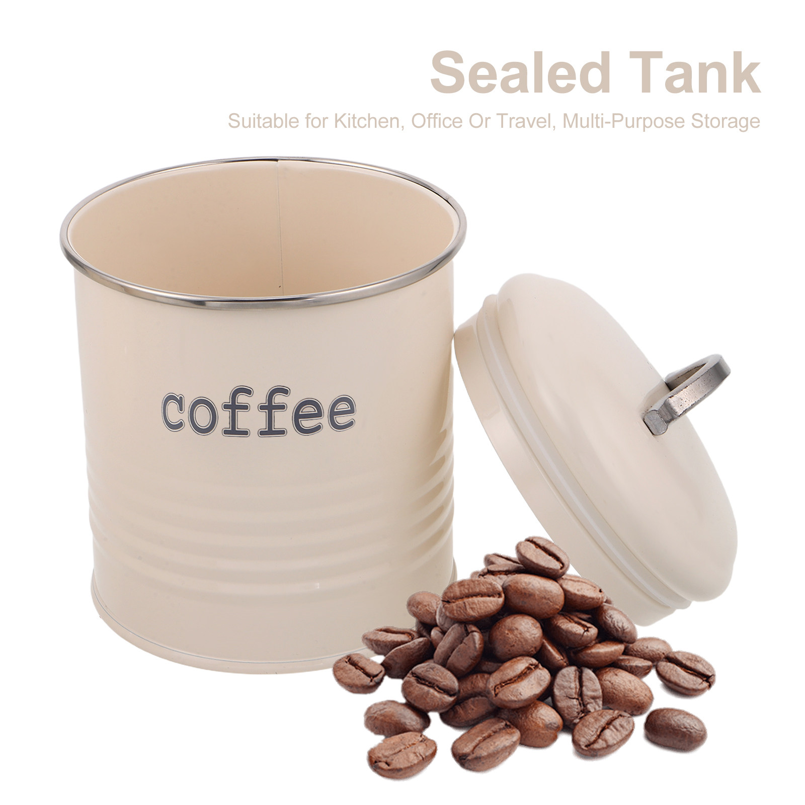 3Pcs Sealed Coffee Bean Contai - Coffee Tea Sugar Canister Set review and price