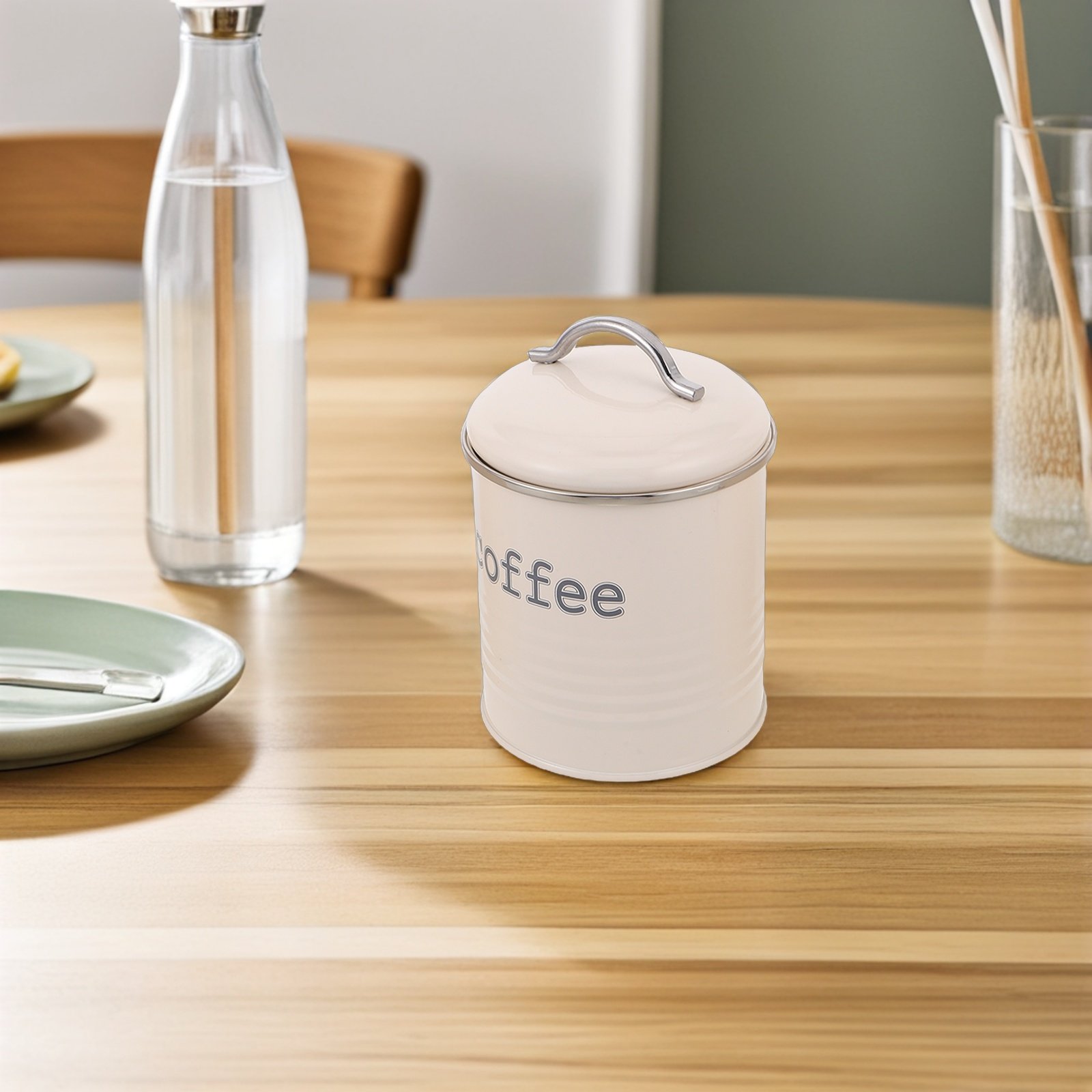 3Pcs Sealed Coffee Bean Contai - Coffee Tea Sugar Canister Set review and price