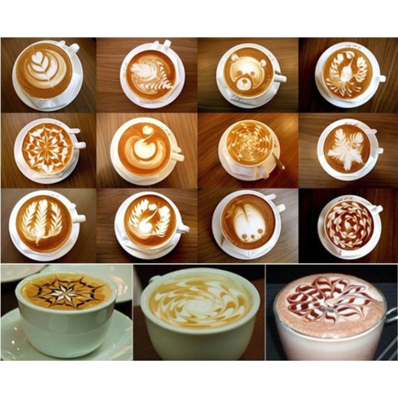16Pcs Coffee Art Stencils Bari - Coffee Stencil Art review and price