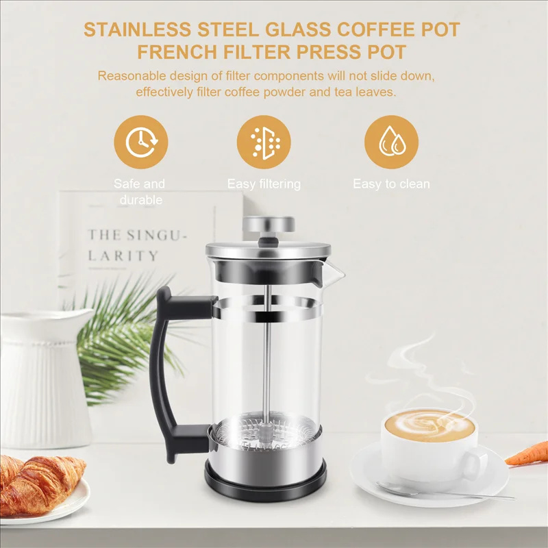 Coffee French Press Pot With F - French Press Glass review and price