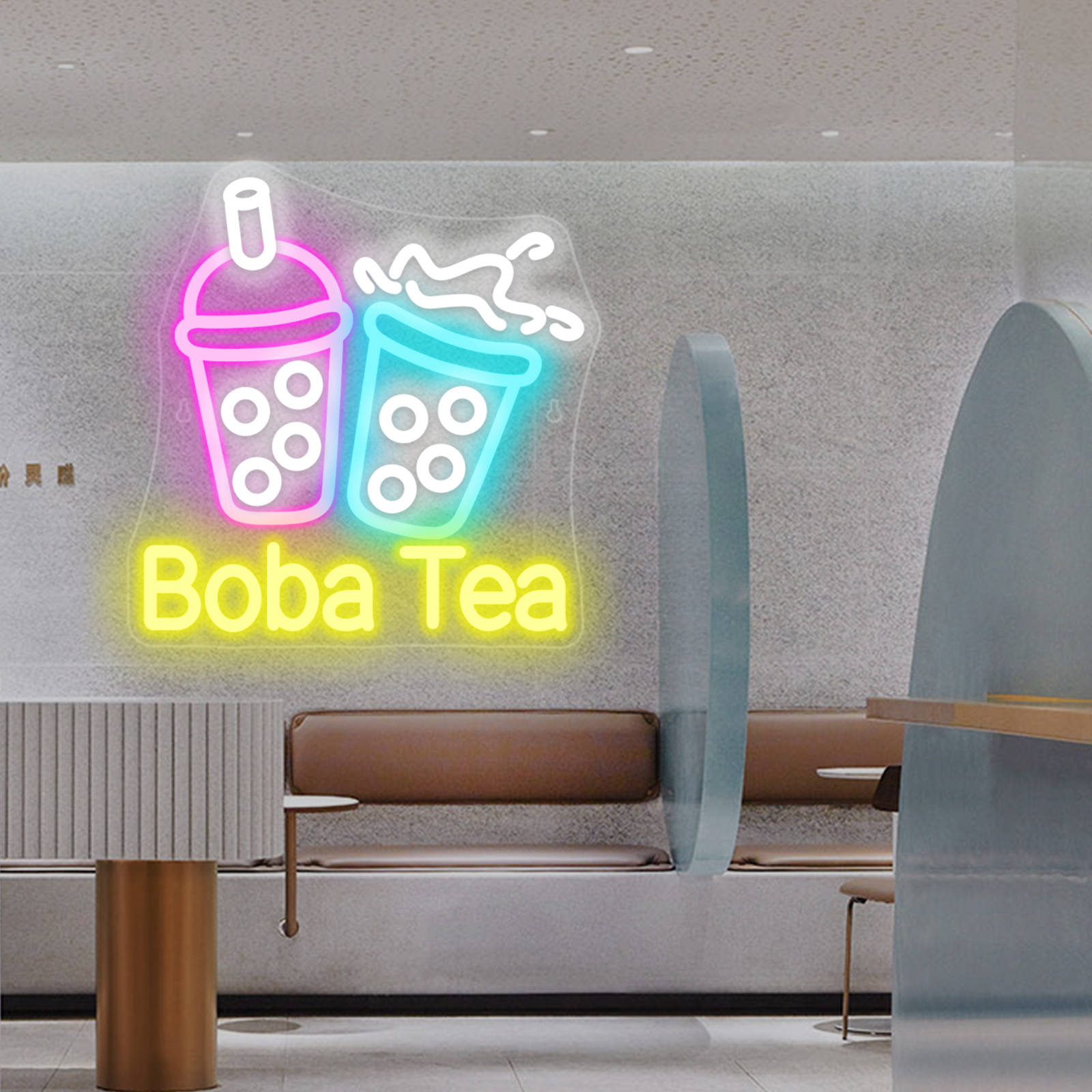 Bubble Tea Neon Light Colorful - Coffee Tea Boba review and price